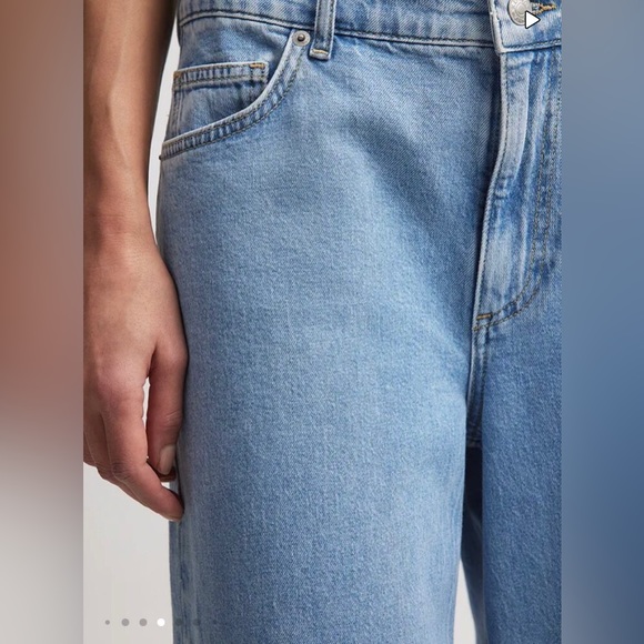 NA-KD Cotton Wide Low Waist Light Blue Jeans size US- 10(L), EU-40 - Picture 7 of 10
